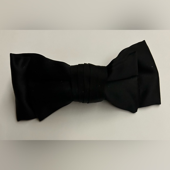 New French Clip Talbots Barrette Black Bow made in France - Picture 12 of 16